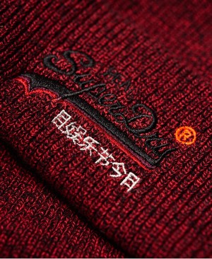 Superdry Orange Label Férfi Kötött Sapka Piros | NOACW5309